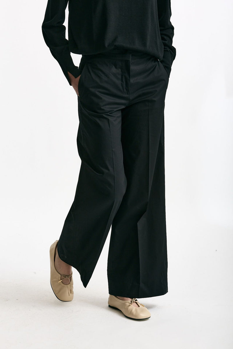 Pantalone ampio TINA nero donna Incotex - 4