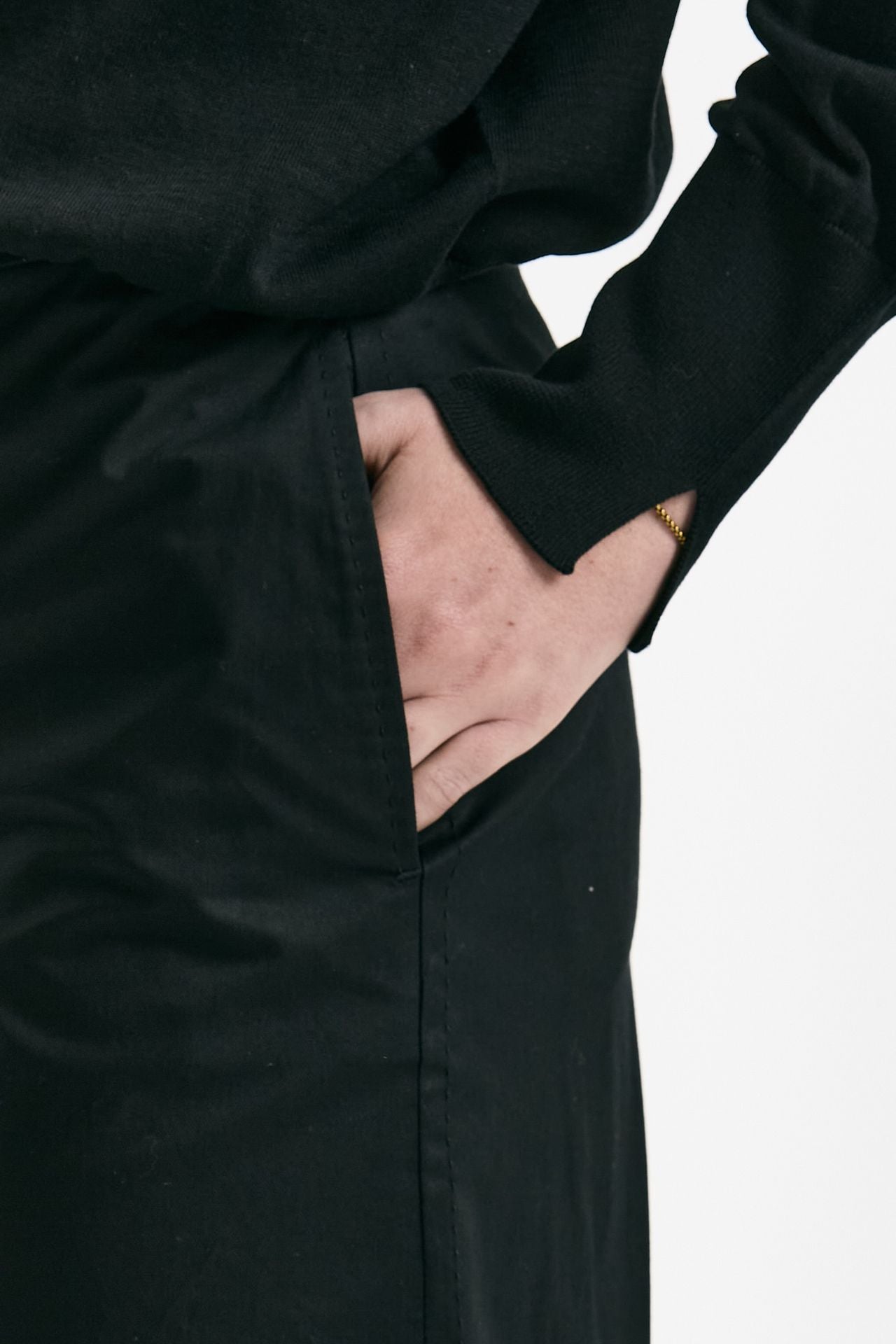 Pantalone ampio TINA nero donna Incotex - 5