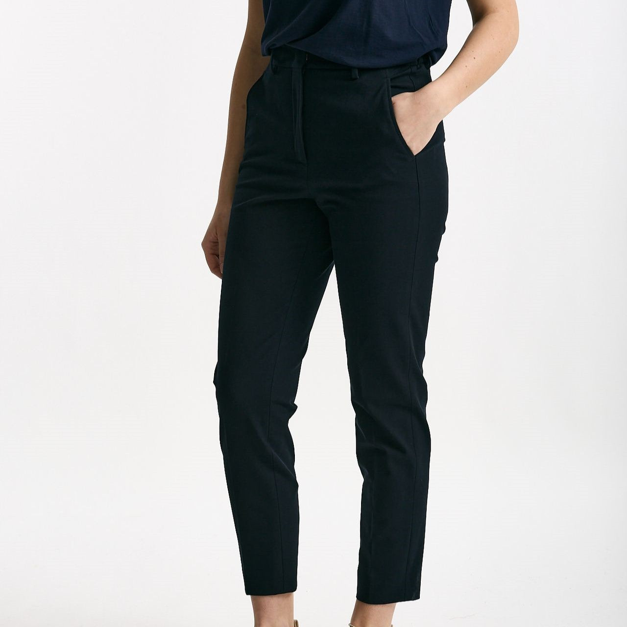 Pantalone regular GALENE blu donna Incotex - 7