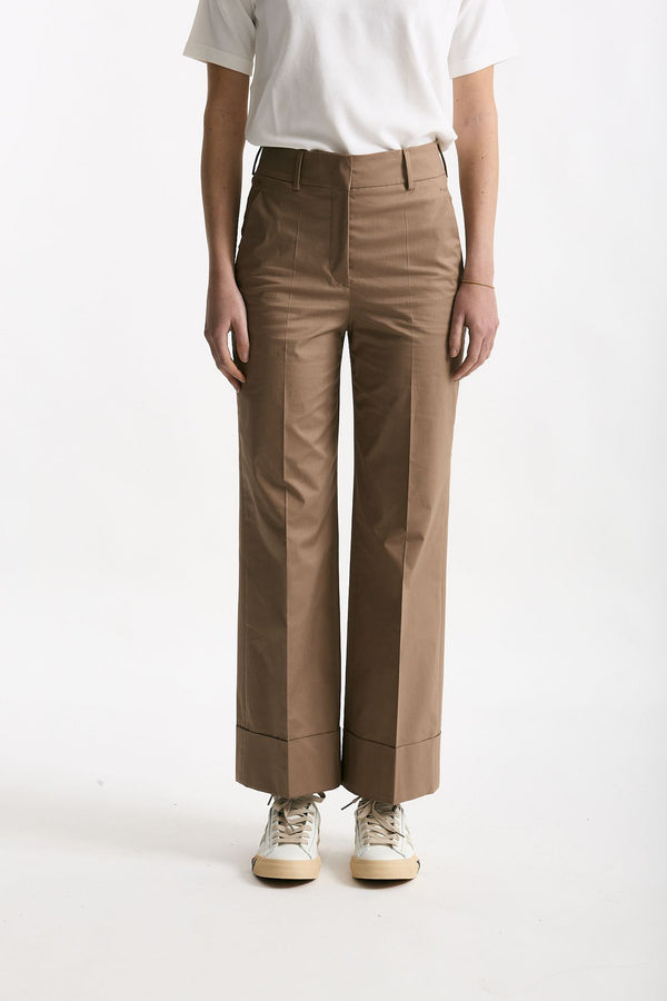 Pantalone in cotone ARLYS terra donna Incotex