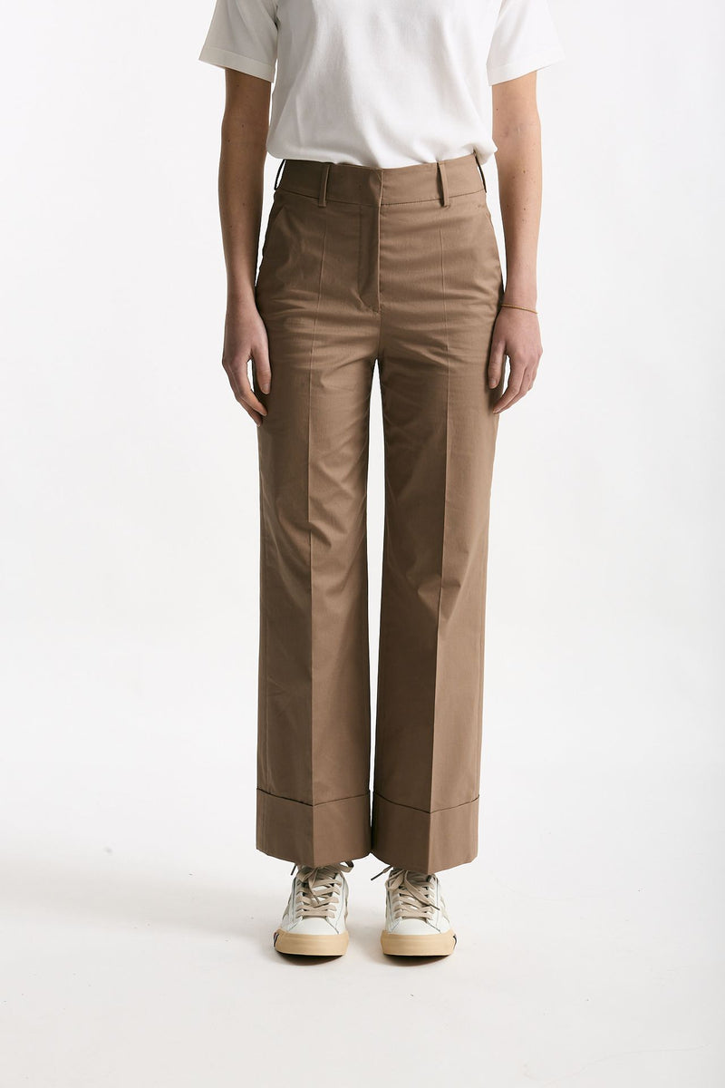 Pantalone in cotone ARLYS terra donna Incotex - 1