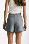 Short pannello vita alta grigio azzurrato donna Iro - 3