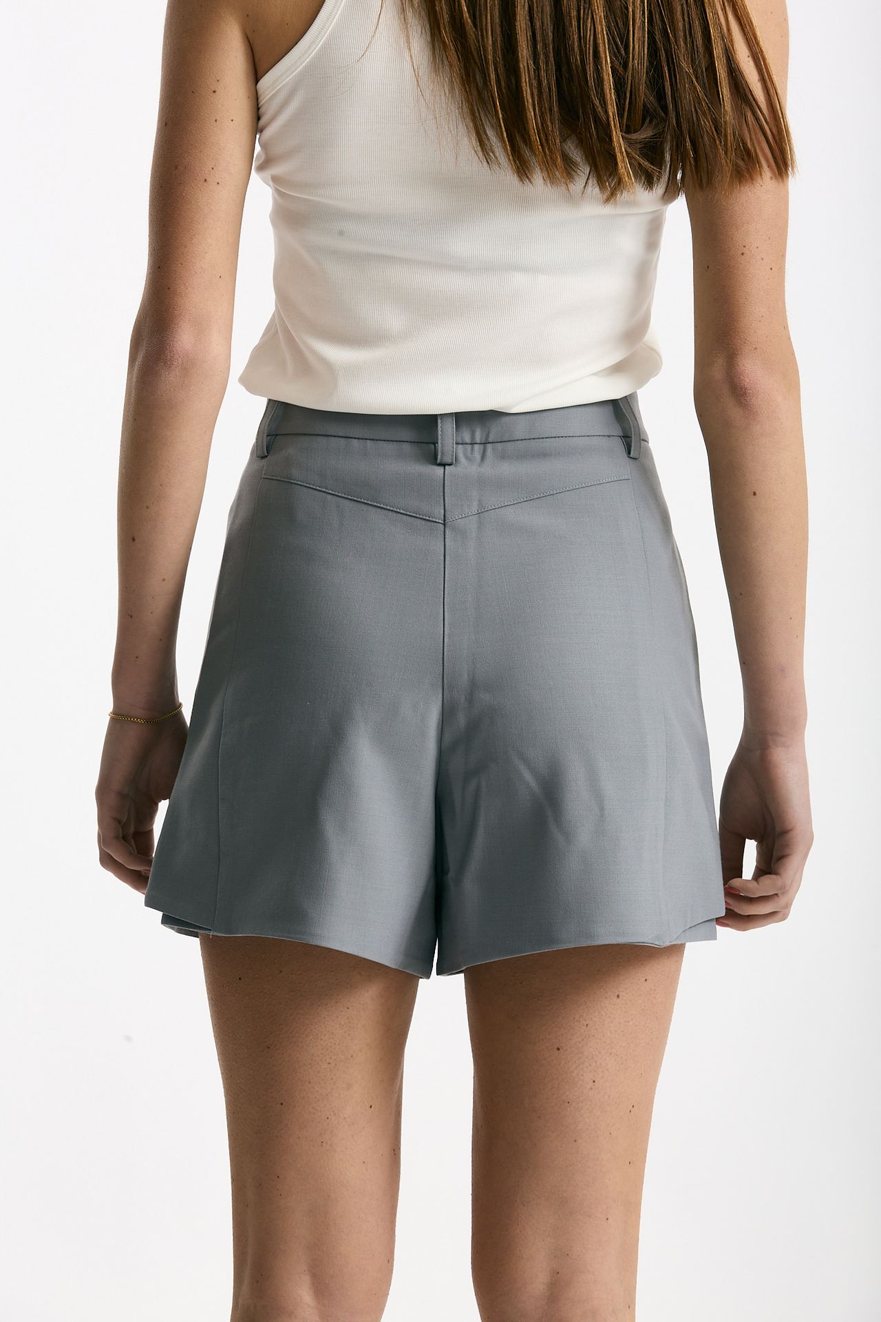 Short pannello vita alta grigio azzurrato donna Iro - 3