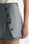 Short pannello vita alta grigio azzurrato donna Iro - 5
