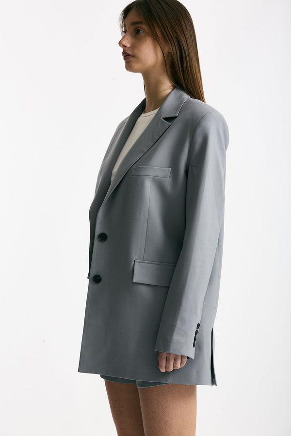 Blazer over grigio azzurrato donna Iro