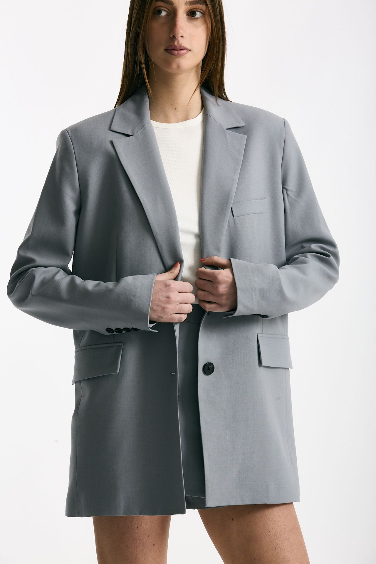 Blazer over grigio azzurrato donna Iro - 4