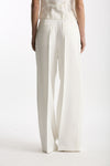 Pantalone vita alta in viscosa bianco donna Iro - 4