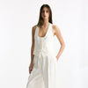 Gilet scollato in viscosa bianco donna Iro - 6
