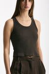 Top a costine marrone donna Iro - 3