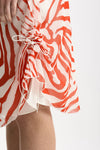 Gonna vita regolare in fantasia bianco e rosso donna Iro - 4