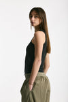 Top in lino nero donna Iro - 1