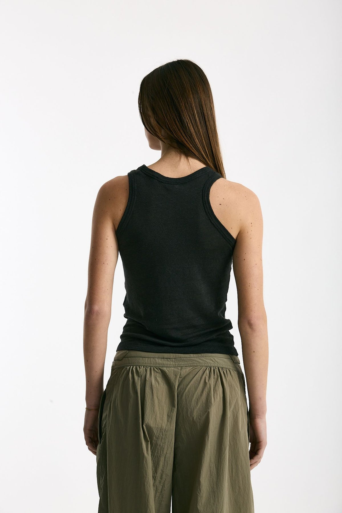 Top in lino nero donna Iro - 3