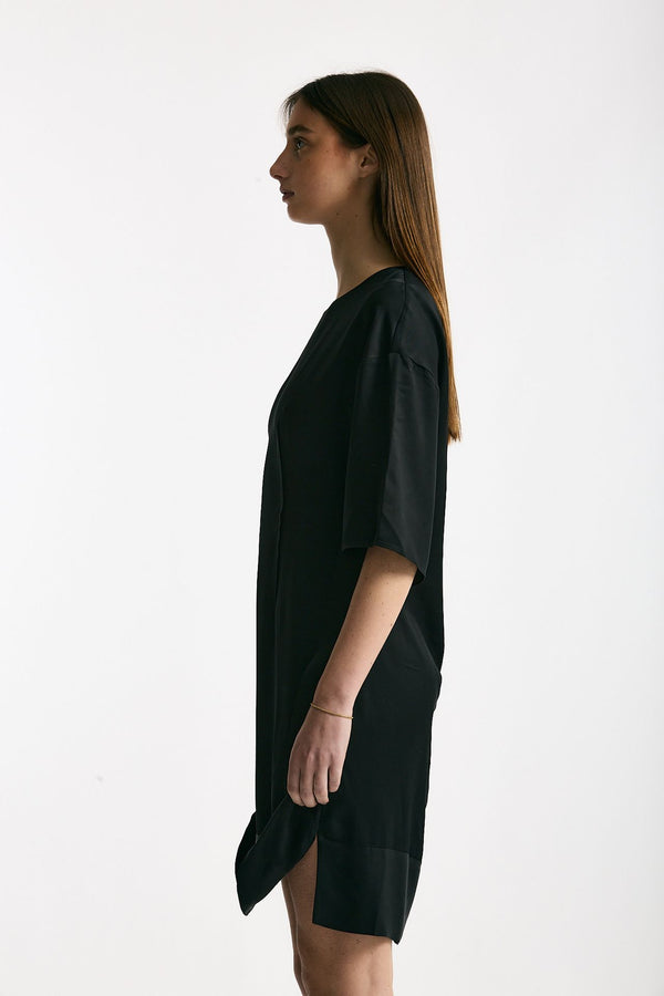 Abito girocollo in viscosa nero donna Iro