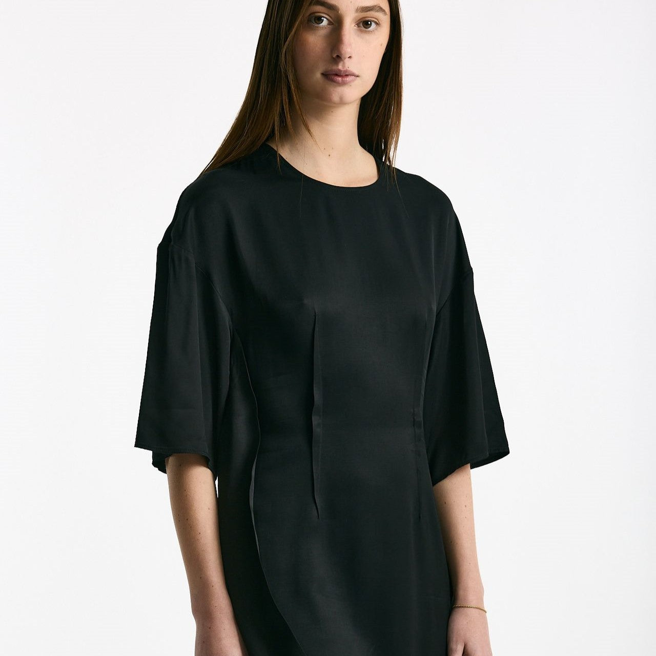 Abito girocollo in viscosa nero donna Iro - 7