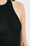 Body lavorato nero donna Laneus - 4
