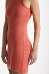 Abito in maglia rosa salmone donna Laneus - 6