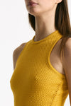 Abito in maglia giallo donna Laneus - 5