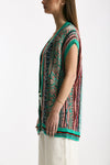 Cardigan jaquard Multicolor donna Laneus - 3