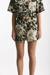 Shorts in cotone animalier donna Laneus - 2