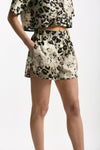Shorts in cotone animalier donna Laneus - 1