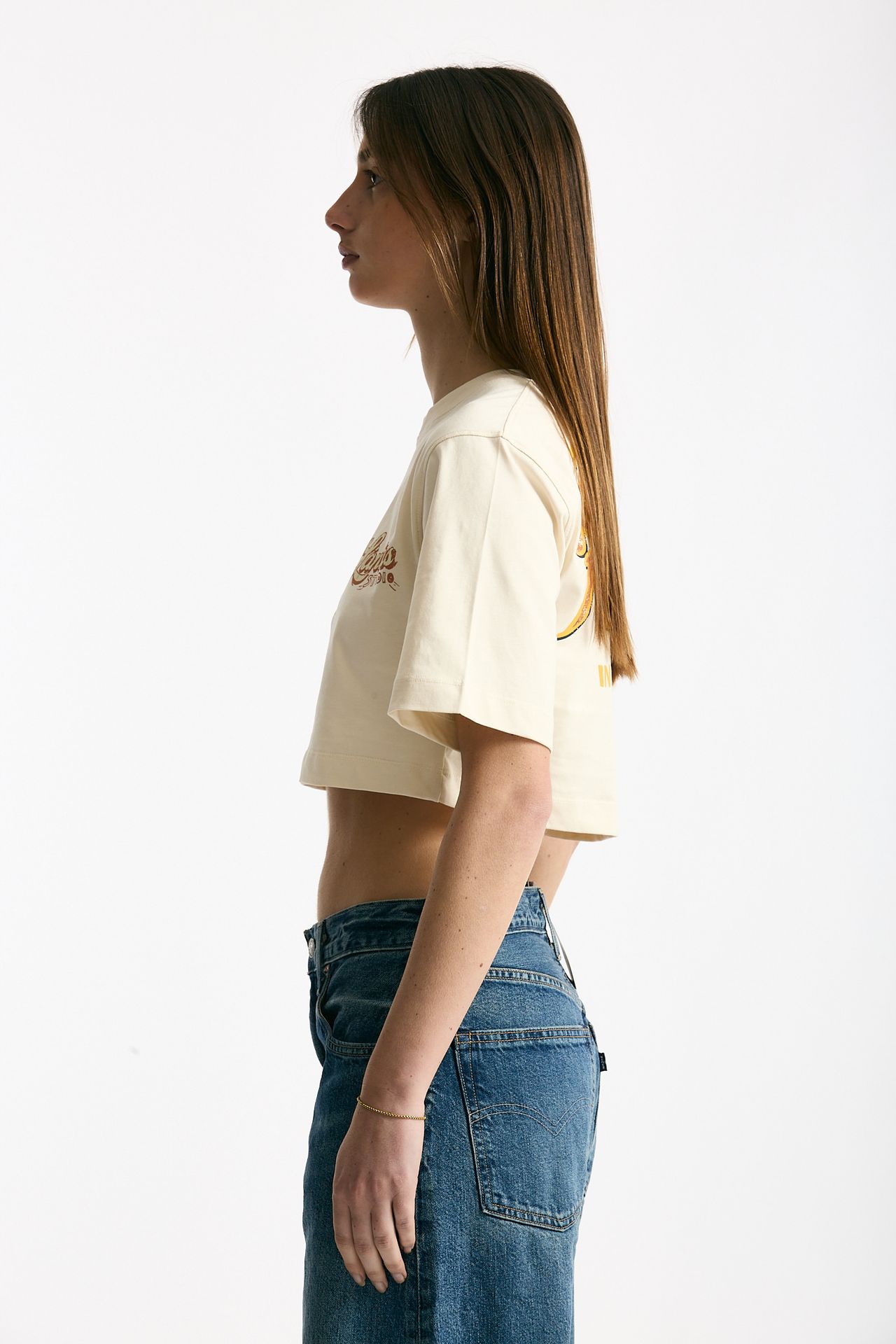 T-shirt crop panna donna Laneus - 3