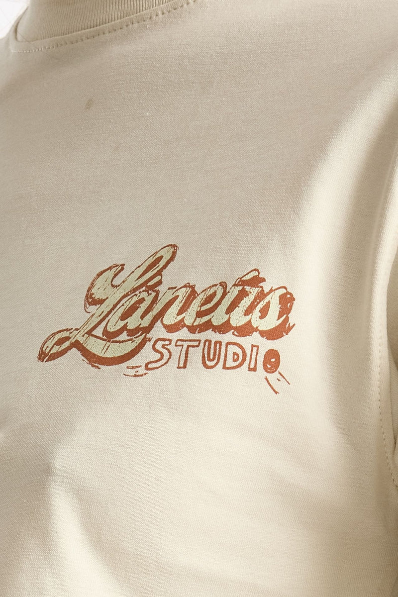 T-shirt crop panna donna Laneus - 6