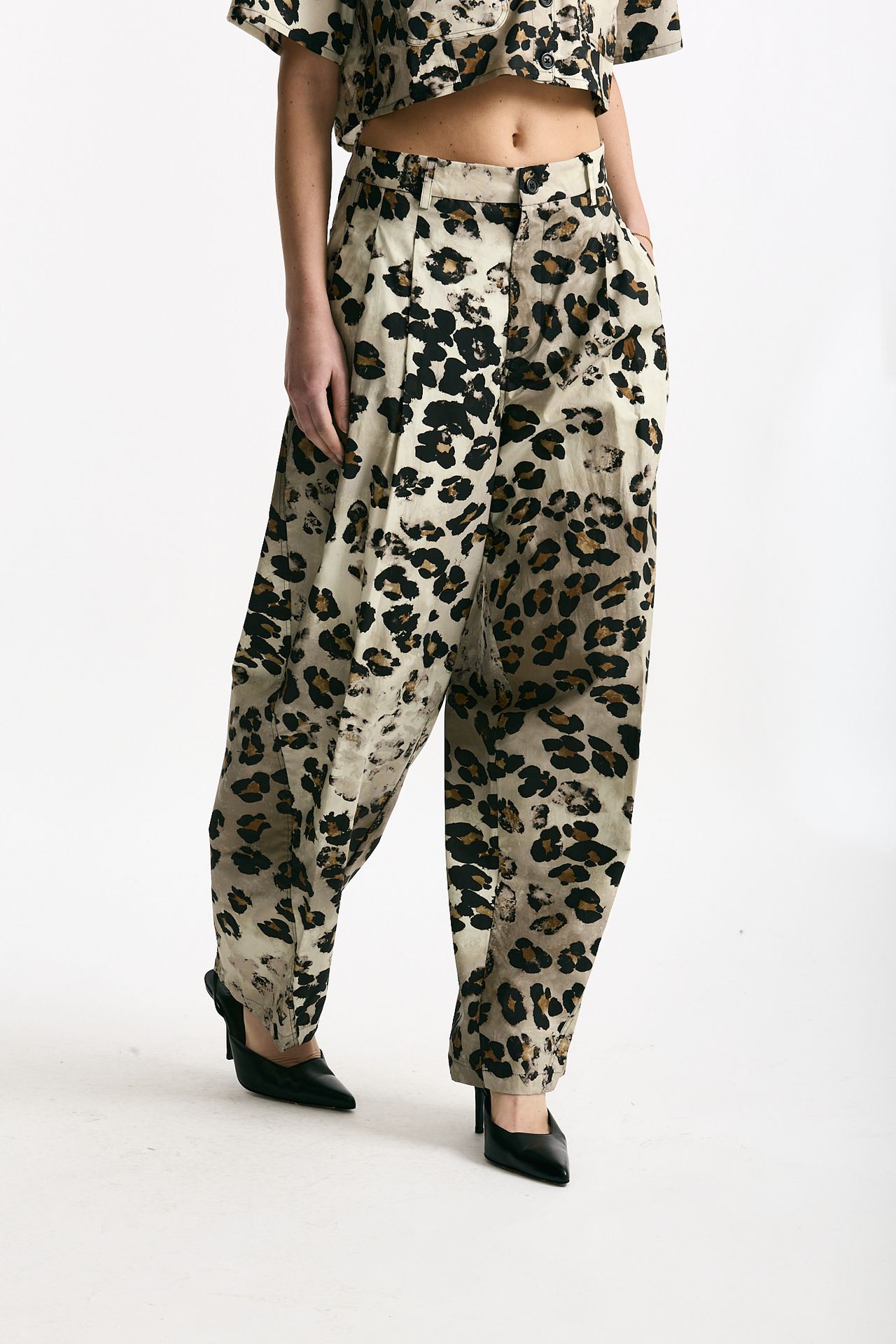 Pantalone animalier Vita alta donna Laneus - 4