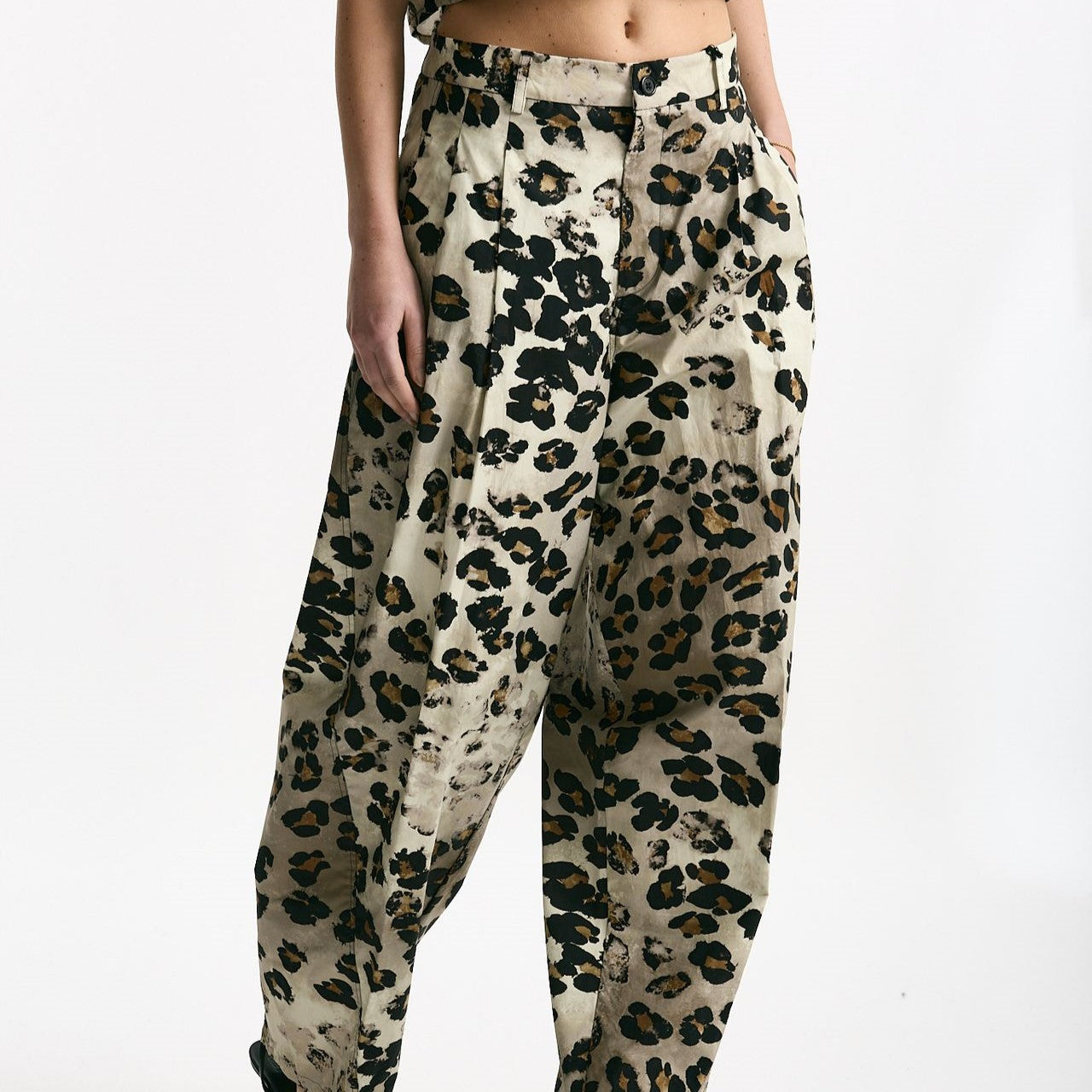 Pantalone animalier Vita alta donna Laneus - 7