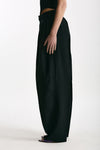 Pantalone morbido nero donna Laneus - 3