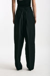Pantalone morbido nero donna Laneus - 4