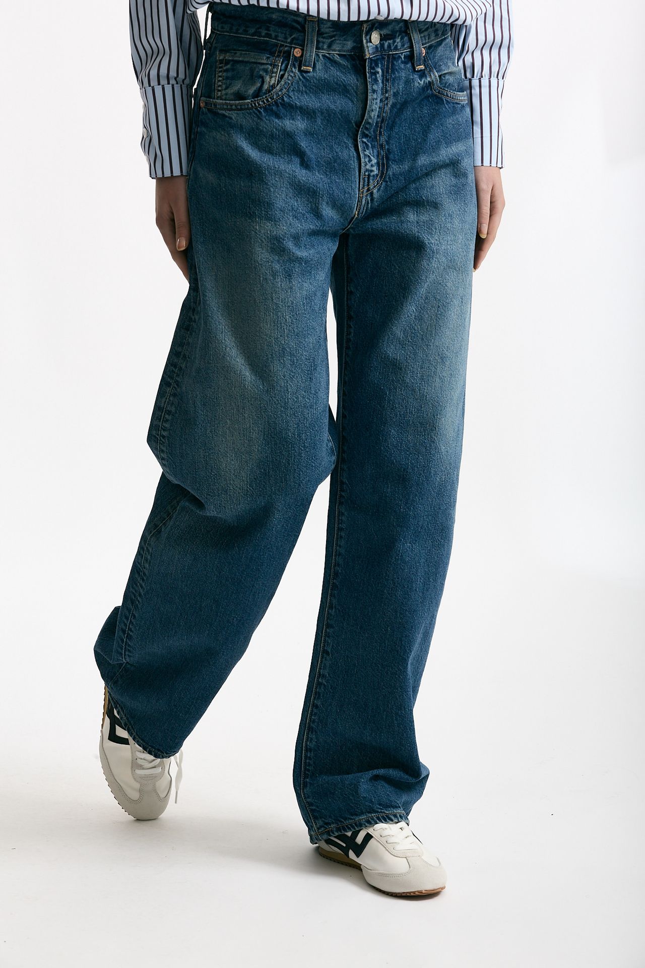 Jeans boyfriend BLU TAB lavaggio scuro vita alta donna Levi's - 4