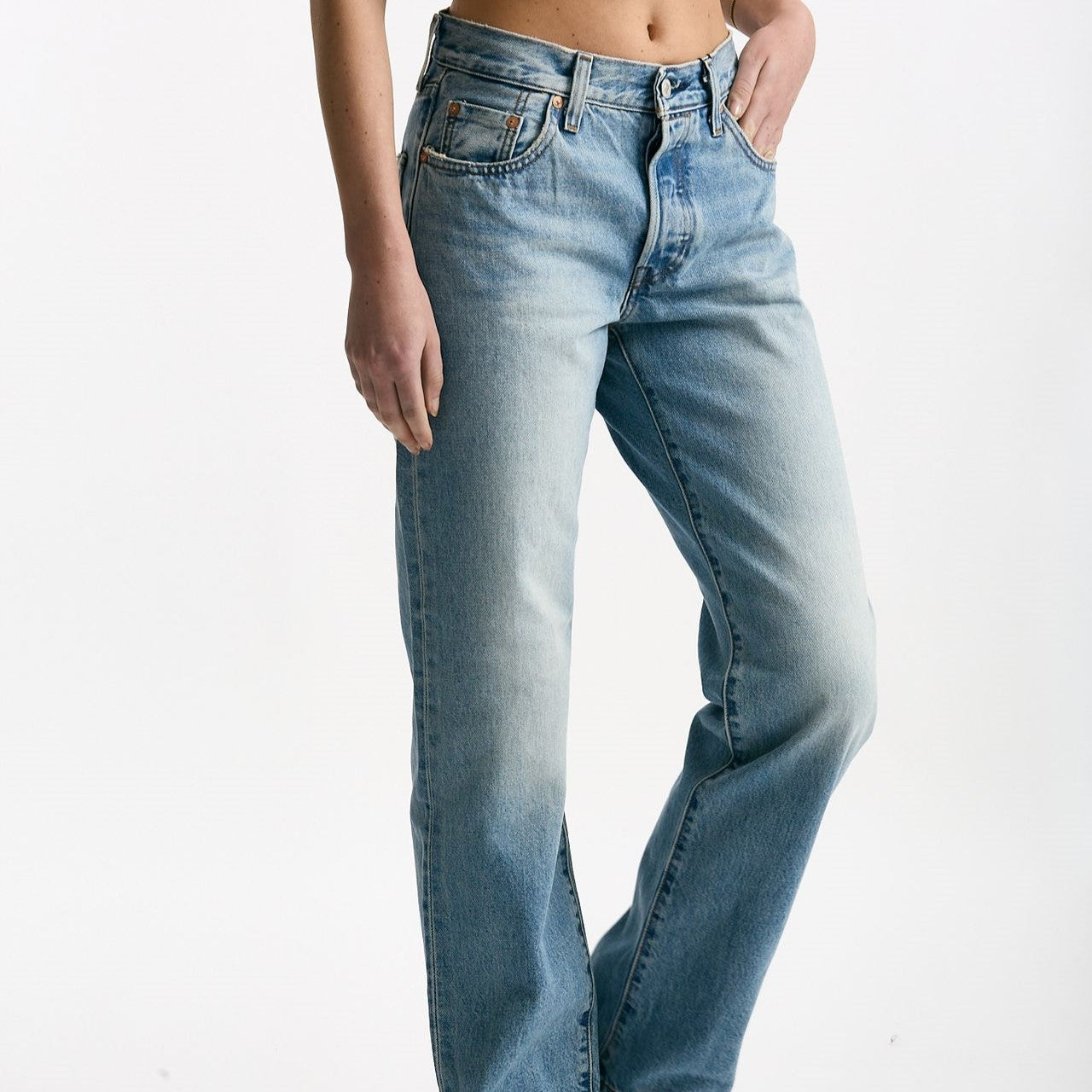 Jeans regular 501 lavaggio medio chiaro donna Levi's - 6