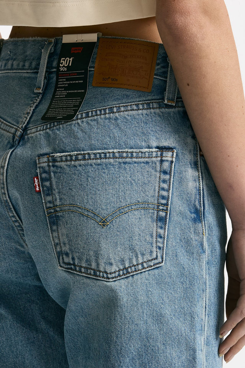 Jeans regular 501 lavaggio medio chiaro donna Levi's - 5