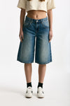 Bermuda in denim lavaggio medio scuro donna Levi's - 1