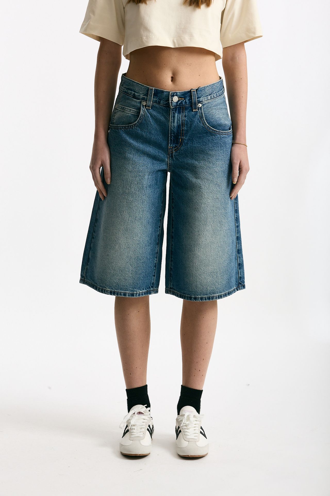 Bermuda in denim lavaggio medio scuro donna Levi's - 1
