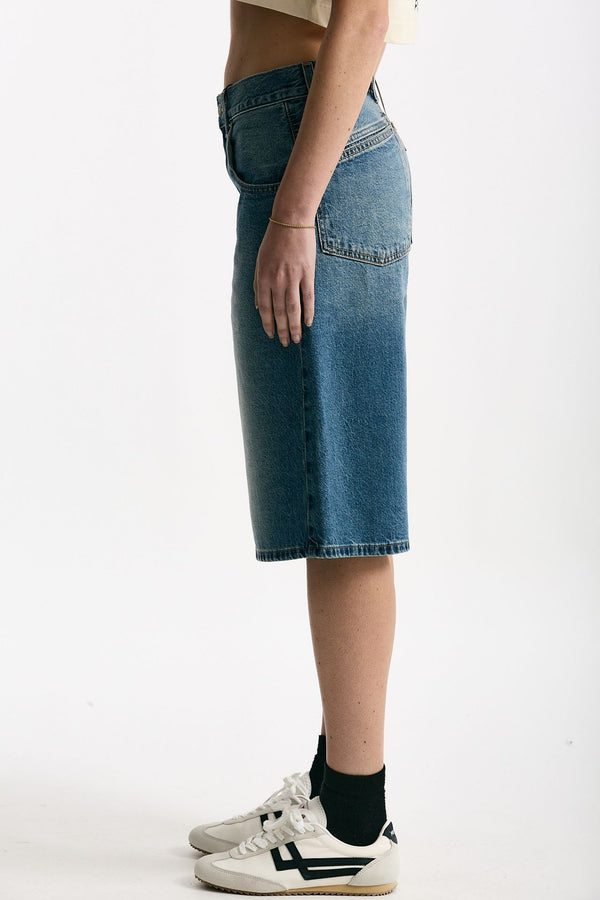Bermuda in denim lavaggio medio scuro donna Levi's