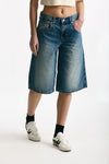 Bermuda in denim lavaggio medio scuro donna Levi's - 4