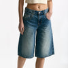 Bermuda in denim lavaggio medio scuro donna Levi's - 7