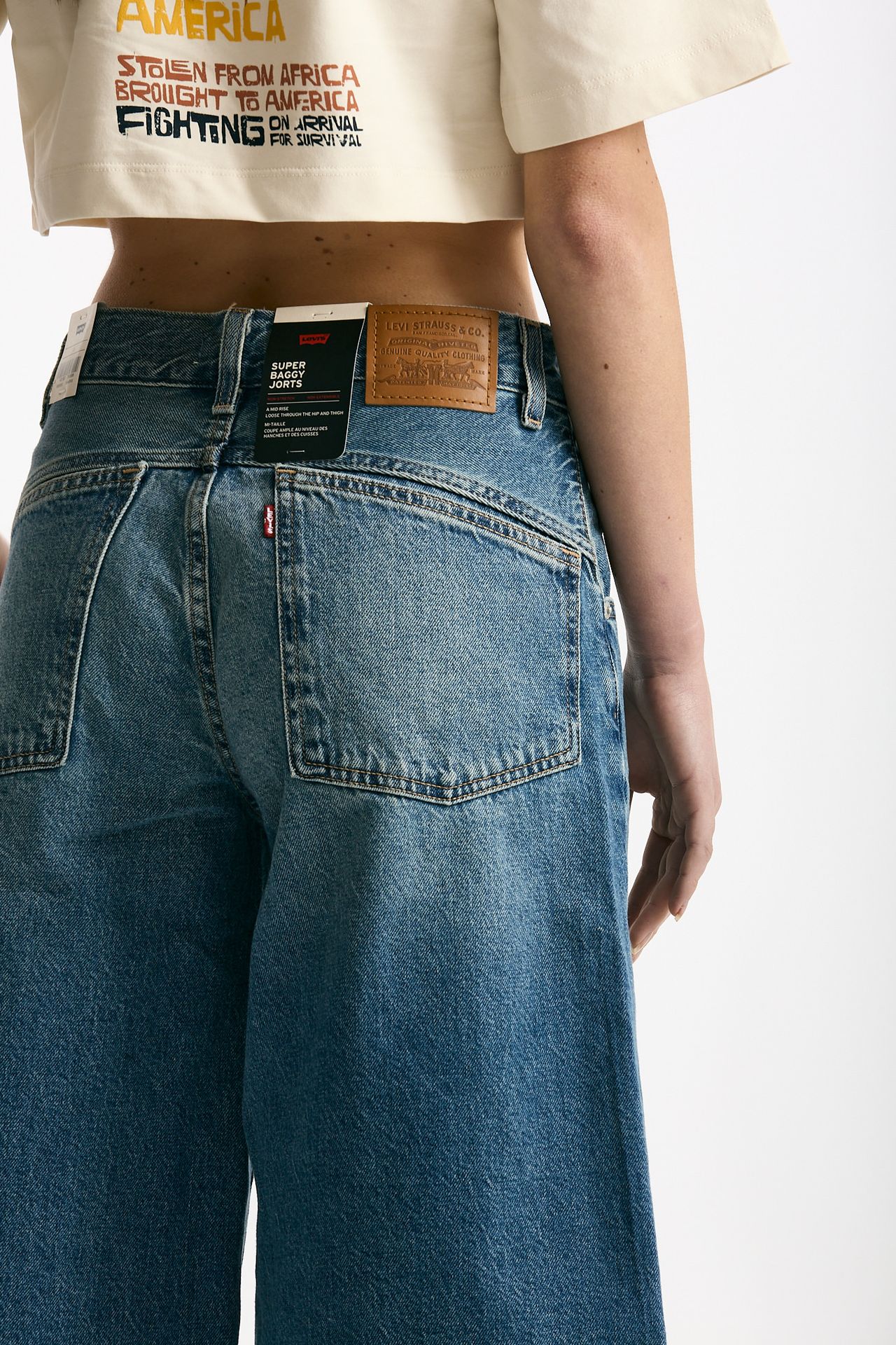 Bermuda in denim lavaggio medio scuro donna Levi's - 6