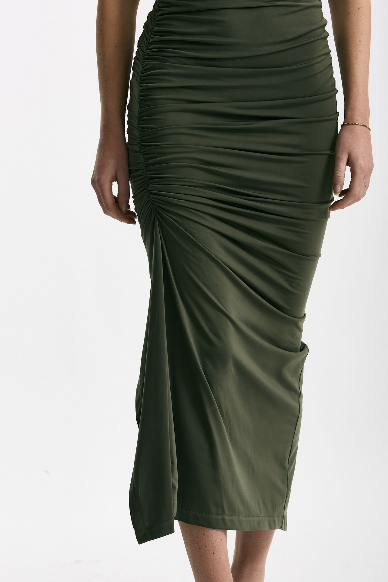 Abito stretch verde oliva donna Marsēm - 4