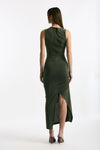 Abito stretch verde oliva donna Marsēm - 6