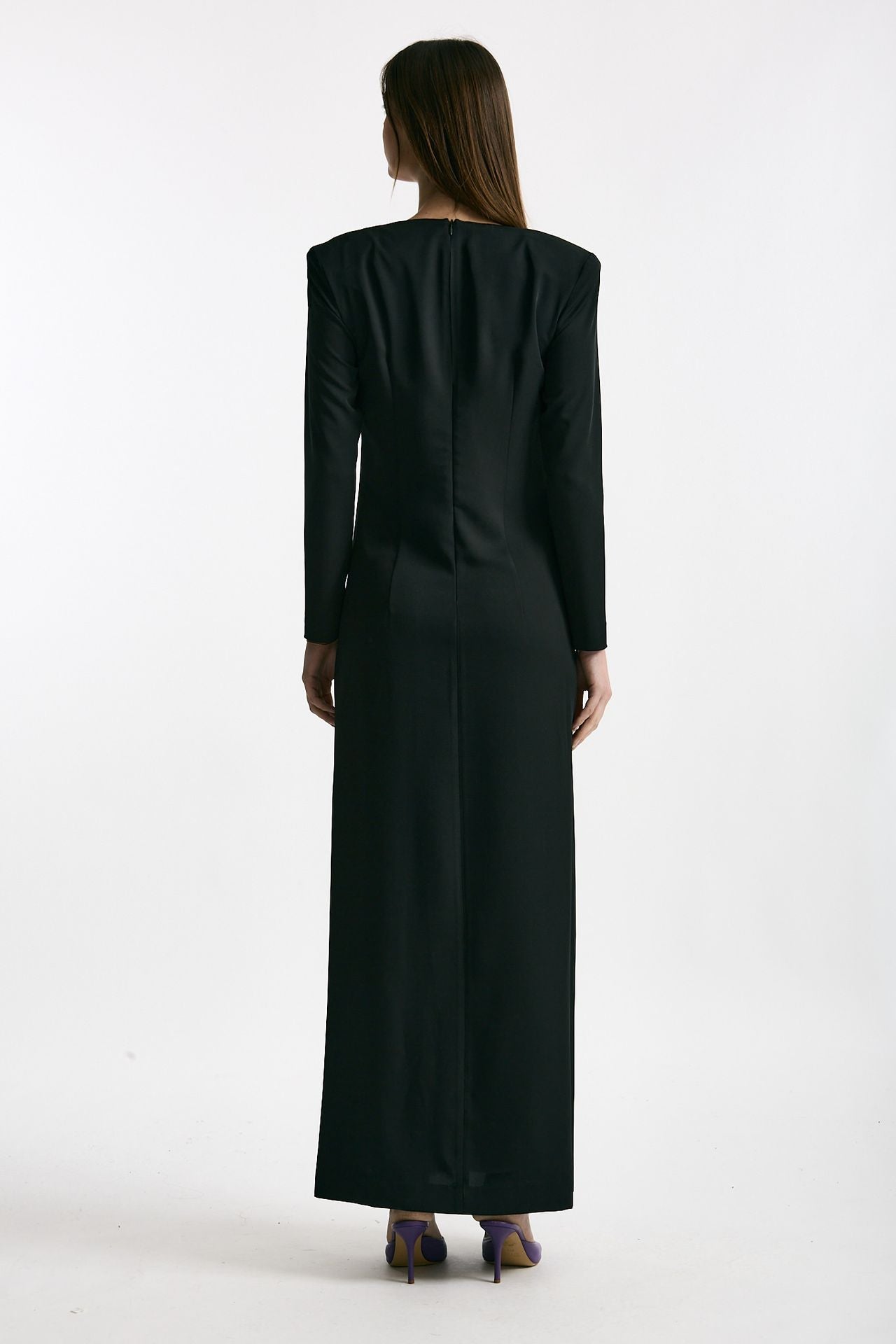 Abito lungo nero donna Marsēm - 3