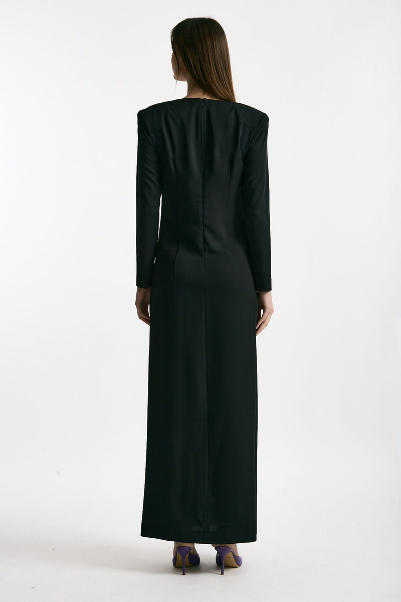 Abito lungo nero donna Marsēm - 3
