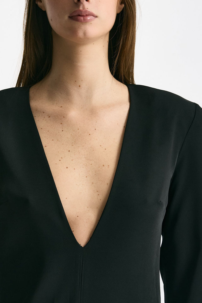 Abito lungo nero donna Marsēm - 5