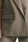 Blazer smanicato beige donna Marsēm - 9