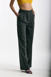 Pantalone ampio grigio gessato donna Marsēm - 4