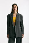 Blazer over grigio gessato donna Marsēm - 7