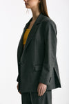 Blazer over grigio gessato donna Marsēm - 3