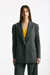 Blazer over grigio gessato donna Marsēm - 6