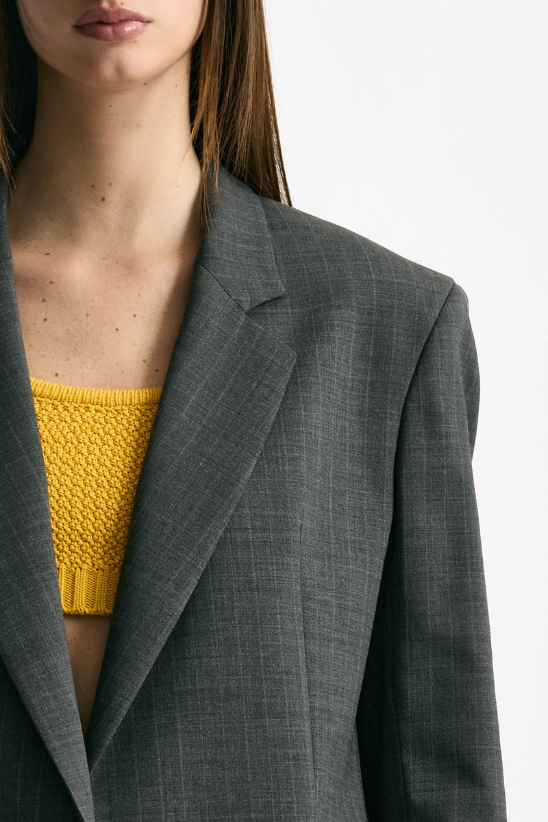 Blazer over grigio gessato donna Marsēm - 8
